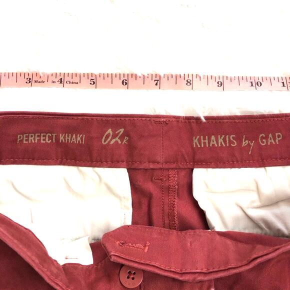 Gap Classic Essential Perfect Khakis Rust Relaxed Fit Office Ready Chinos - Picture 8 of 16